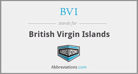 what does bvi stand for.